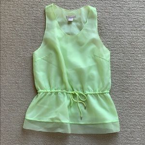 H&M crepe cinch-waist racerback top